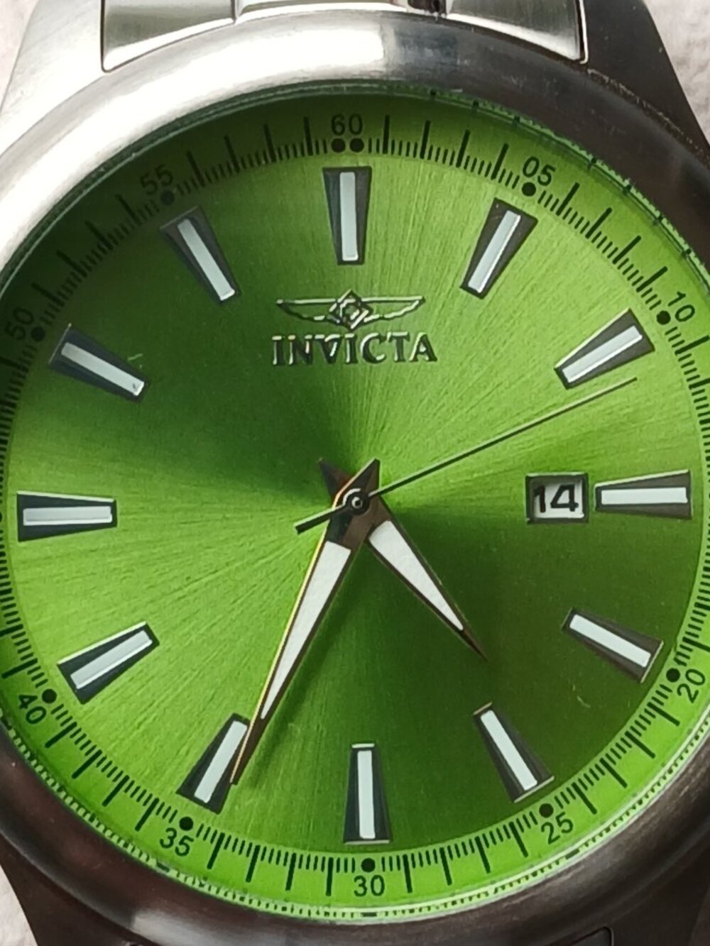 Invicta Lime Green Face Stainless Steel